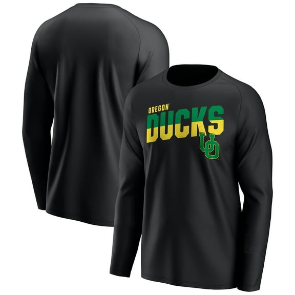 Men's Black Oregon Ducks Long Sleeve T-Shirt