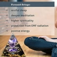 thumbnail image 4 of Generador Pyramid Crystal Amethyst Peridot Curing Stone, 4 of 7