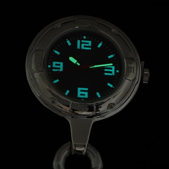 Luxshiny Unisex Black Pocket Watch for Outdoor Use MultiFunction Climbing and Travel Hanging Watch Composite Material