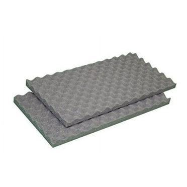 2.5"x 24"x 18" Acoustic Convoluted Eggcrate Soundproofing Foam Gun Case Foam Packing Foam