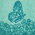 thumbnail image 2 of The Pioneer Woman Butterfly Garden 2-Pack Cotton Bath Towel Set, Teal/Mint, 2 of 5