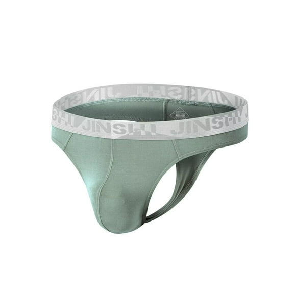 TANBOM Men's Sexy G-String Comfortable Breathable Tagless Bulge Enhancing Fixed Position Green M