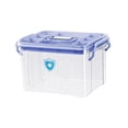 thumbnail image 4 of Organizador de almacenamiento de medicamentos, caja de medicamentos de emergencia, contenedor grande de primeros auxilios, contenedor de botiquines de azul, 4 of 8