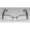 thumbnail image 3 of NEW VERA WANG V091 WOMENS/LADIES DESIGNER HALF-RIM BLACK FRAME DEMO LENSES 50-18-135 FLEXIBLE HINGES EYEGLASSES/EYEWEAR, 3 of 8
