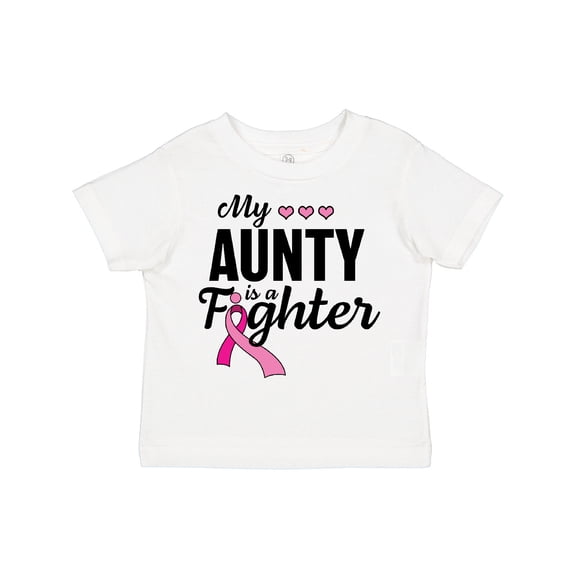 Inktastic Breast Cancer Awareness My Aunty is a Fighter Boys or Girls Toddler T-Shirt