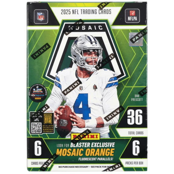 2025 Panini Mosaic Football Factory Sealed Blaster Box 36 Cards