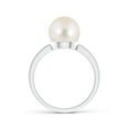 thumbnail image 2 of ANGARA Classic Freshwater Cultured Pearl Solitaire Ring in 925 Sterling Silver for Women | June Birthstone, Birthday, Anniversary, Jewelry Gift for Women | Natural Pearl Ring, 2 of 11