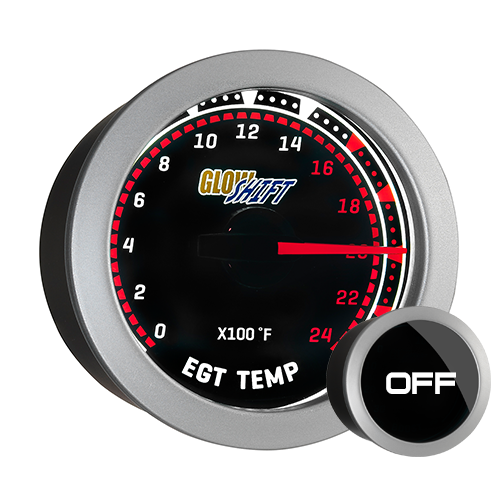 GlowShift Tinted Series 2400 Exhaust Gas Temp EGT Pyrometer Gauge