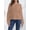 Camel, variant on Women's 2024 Fall Crew Neck Batwing Long Sleeve Sweaters Oversized Ribbed Side Slit Knit Pullover Tops