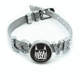 thumbnail image 1 of gato negro citar Pulsera pulsera pulsera de cristal amor pulsera ajustable, 1 of 2