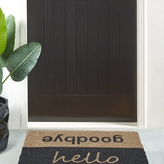 Welcome Goodbye Door Mat  Outdoor Graphic by onceuponadimeyxe