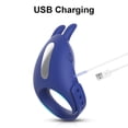 thumbnail image 3 of TLUDA Adjustable Remote Control Penis Ring for Men,Vibrating Couple Ring Massager Rechargeable,Blue, 3 of 7