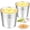 2PackCitronella candle, variant on 48 Pack Warm White Unscented Clear Glass Filled Votive Candles. Hand Poured Wax Candle Ideal Gifts for Aromatherapy Spa Weddings Birthdays Holidays Party.