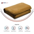 thumbnail image 5 of Tarps Now 18 Mil Heavy Duty Canvas Tarp with Plated Grommets, (8' x 12') - A Grade Multi-Purpose Tarpaulin Sheet Cover for Canopy Tent, Roof, Camping - Tan, 16 oz, 5 of 6