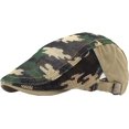 thumbnail image 6 of CoCopeaunts Newsboy Cap Summer Cotton Flat Cap Ivy Caps Men Women Newsboy Cabbie Driver Solid Color Casual Camouflage Beret, 6 of 7