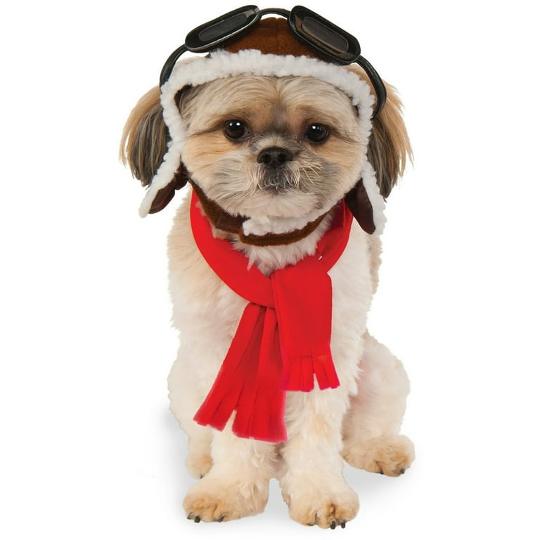 Rubie's Halloween Dog Puppy Accessories: Aviator Hat and Scarf Set