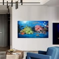 thumbnail image 2 of Coral Fish Canvas Art Colorful Tropical Fish Picture Wall Art Blue Sea Framed Painting Wall Decor For Home Office Bedroom Reeady to Hang, 2 of 6