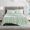 thumbnail image 2 of American Home Collection Brushed Microfiber Sheet Set, Deep Pocket Extra Soft Sheets & Pillowcases Set, 4 Pieces, Full, Mint, 2 of 7