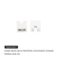 thumbnail image 4 of Unique Bargains 2.54mm Jumper Caps Shunts Short Circuit Connection Pin Blocks, White 200 Pack, 4 of 4