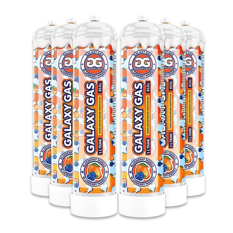 BULK BUY 6 *NEW* Galaxy Gas Infusion XL 1L 615g N2O Nitrous Oxide Tank