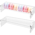 thumbnail image 2 of Qczoyp 2Pcs Cracker Tray for Serving, Acrylic Biscuit Stand Cracker Server Holder, Rectangular Clear Food Display Holder for Countertop, Home, Wedding Parties and Events, 2 of 9