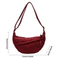 thumbnail image 2 of Bolso Hombro Hobo Cruzado para Mujeres Hombres Correa Ajustable Nylon Con Mano, 2 of 9