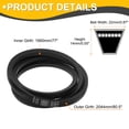 thumbnail image 2 of Uxcell C77 Drive V-Belt 77 Inch (1950mm) Inner Circumference x 22mm Width x 14mm Height, Rubber V Belt for Power Transmission, 2 of 5
