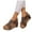 Brown, variant on VEKDONE Beach Sandals for Women Fashion Women Casual Round Head Comfy Thick-soled Sandals Beach Casual Shoes