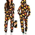 thumbnail image 4 of Noël Pyjamas d'Une Seule Pièce des Femmes avec Capuche, Santa Modèle Adulte Confortable Combinaisons Homewear, 4 of 5