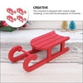 thumbnail image 4 of 4 Pcs Christmas Sleigh Decoration Ornaments Miniature Scene Props Tree (red) 4pcs Decors Vintage Sled Vacation, 4 of 6