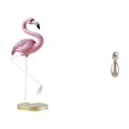 thumbnail image 1 of Escultura De Resina «Amantes De Los Flamencos Radiantes», Figura De Arte Moderno Con Soporte Metálico, Ideal Para Decoración Del Hogar Y El Jardín, Y Como Regalo De Aniversario., 1 of 8