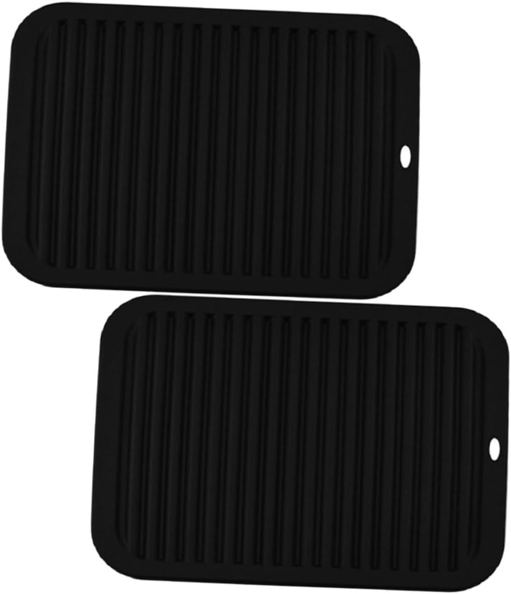 2pcs Wave Silicone Mat Pans Set Coasters Set Table Tripod Pot Supply Silicone Trivet Mat Kitchen