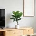 thumbnail image 4 of Árbol artificial alto en maceta para decoración de sala de estar, tronco de madera realista, planta de interior para piso, 45x60 cm, verde., 4 of 6
