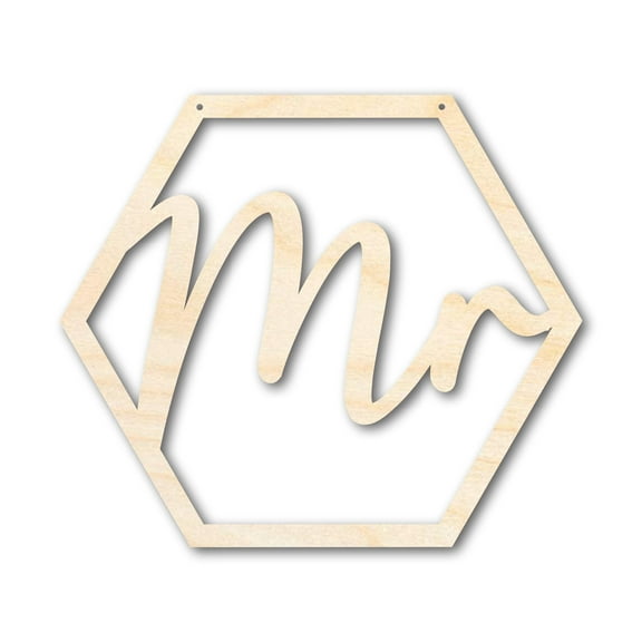 Unfinished Wood Mr. Chair Sign 24" / 3/4"