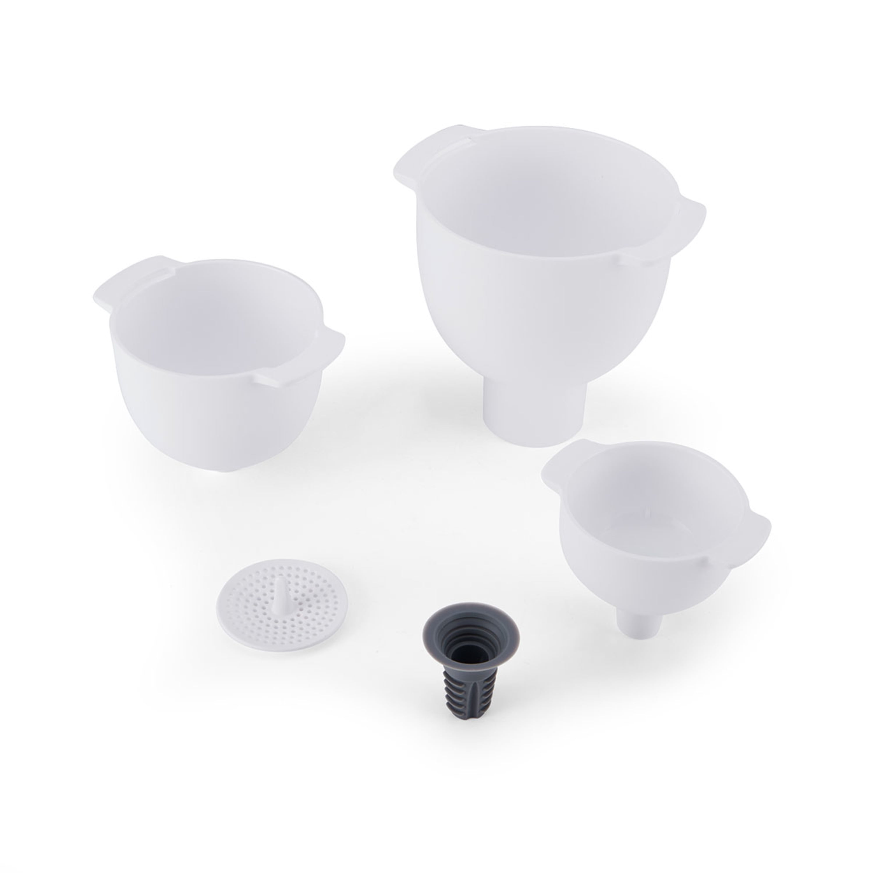Kitchenaid Set of 4 Plastic Funnels in White