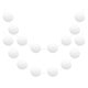 thumbnail image 1 of Uxcell 2 piezas de guirnalda de pompones de 6.6 pies 30 bolas para decoración de manualidades (blanco), 1 of 6