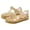 Gold, variant on Mostsola Jelly Sandals for Girls Fisherman Gladiator Water Beach Shoes Closed Toe Summer Flats