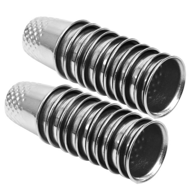 GUOOL 2x10pcs Dressmakers VINTAGE METAL Finger Thimble Protector Sewing Needles