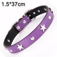 thumbnail image 2 of Collar para perros con tachuelas de estrella, collar para perros pequeños, longitud ajustable para collar para mascotas y gatos, 2 of 5
