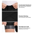 thumbnail image 4 of M Buder Men's 2-in-1 Mountain Bike Shorts Quick-Dry Cycling Riding Pants with Shock Absorbing Padding, Black Medium. Excellent for Outdoor Hiking, Riding, and Commuting in All Weather Conditions., 4 of 9