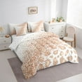 thumbnail image 3 of Castle Fairy Girls Female Women Animal Leopard Print Bedding Comforter Set 7-Piece,Bling Brown Glitter King Bedding Sets,Dreamy Princess Ultra Soft Bed Sheets,Ultra Soft Home Decor,Reversible, 3 of 8