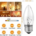 thumbnail image 4 of Bombillas Wuluretoos E26 equivalentes a candelabro LED de 60 W (8), 4 of 7