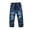 q10 Blue, variant on Boys Jeans Size 14 Stretch Boys Jeans Kids Elastic Waist Straight Leg Denim Pants with Drawstring 4-14 Years