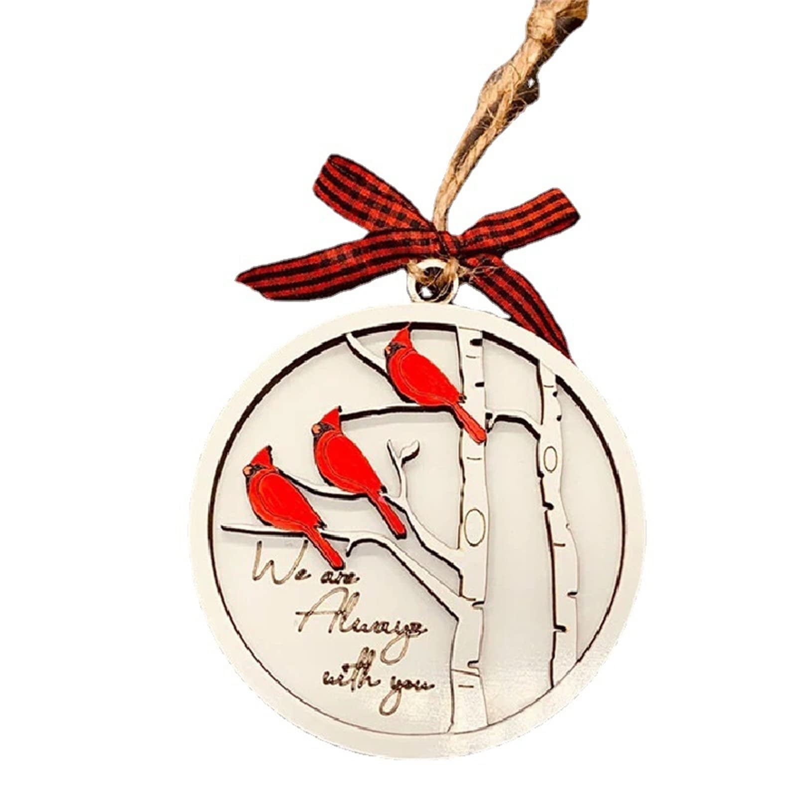Red Cardinal Christmas Ornaments Handmade Memorial Ornament with Cardinals Christmas Tree