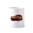 thumbnail image 1 of Deep Red Classic Cars Outline Pattern Toothbrush Pen Holder Mug Cerac Stand Pencil Cup, 1 of 2