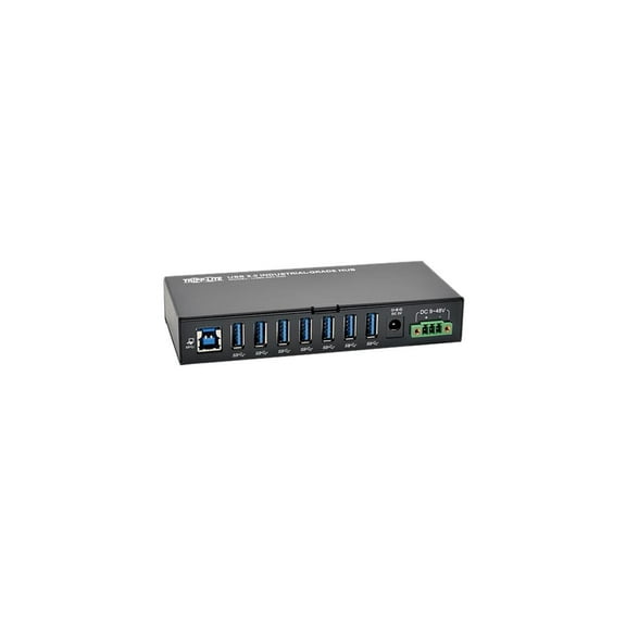 Tripp Lite 7-Port Rugged Industrial USB 3.0 SuperSpeed Hub w/ 15KV ESD Immunity