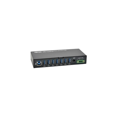 UPC: 0037332186300 | TRIPP.LITE U360-007-IND 7-Port Industrial USB 3.0 SuperSpeed Hub 20KV ESD Immunity Metal