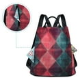 thumbnail image 5 of FORMRS Women's Travel Backpack Purse Anti-Theft Hidden Pockets Casual Shoulder Bag, Vibrant Green Tartan Pattern, 5 of 7
