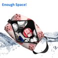 thumbnail image 4 of Uemuo Milk Tea Pattern Portable Toiletry Bags with Handle, Waterproof travel Make up Bags for Women, Large Capacity Travel Cosmetic Bags, 4 of 9