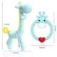 thumbnail image 2 of Juego de 2 mordedores de silicona TitaCare sin BPA con forma de jirafa para bebés de 3 meses, con estuche de almacenamiento, para aliviar el dolor de las encías (verde), 2 of 5